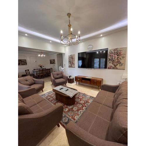 Comfy furnished apt for families in center cairo
