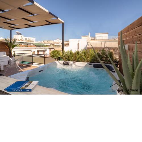 Contemporary Penthouse with Jacuzzi, 360 Acropolis View