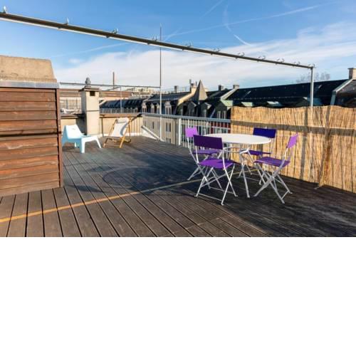 Cozy studio with Roof Terrace for 3