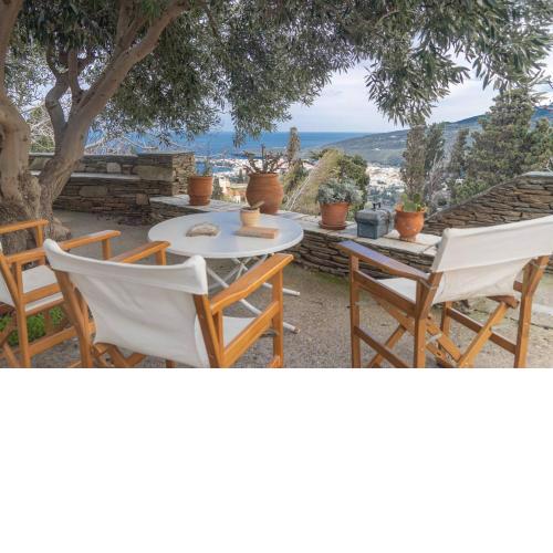 Cycladic Garden Getaway with Panoramic Views