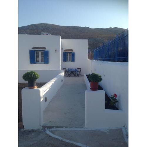 Cycladic houses in rural surrounding