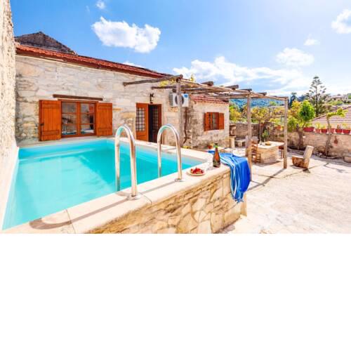 Deluxe Crete Villa Vereniki Villa Sea View Private Pool 4 BDR Gavalochori