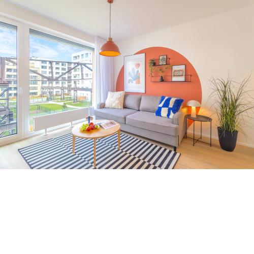 Design Apartment - Balcony, Free Parking, Yoga, 10 mins to center, by Gravity Prague