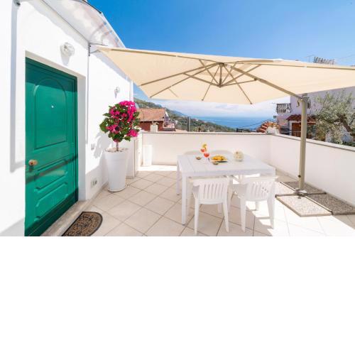 Domus Smeraldo terrace and sea view Li Galli Islands and Amalfi Coast