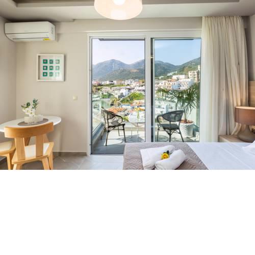 Double Studio with Sea and Mountain View in Akrogiali Luxury Aparthotel