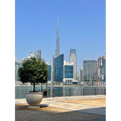 Dubai Canal Burj khalifa view 2bedroom apartment