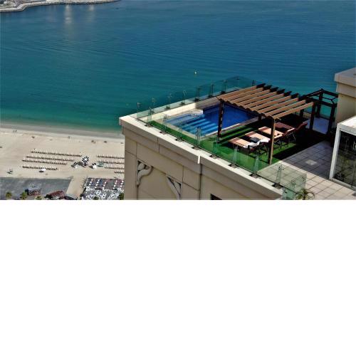 Dubai JBR Amaz Penthouse front sea 5 plus 1 Bdr private Climatized pool