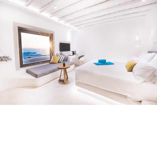 Elegant Mykonos Villa Elegant Suite with Outdoor Heated Jacuzzi Evagelistraki