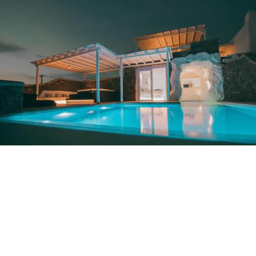 Elegant Mykonos Villa Villa Dream Cave Suite Outdoor Heated Private Pool Evagelistraki