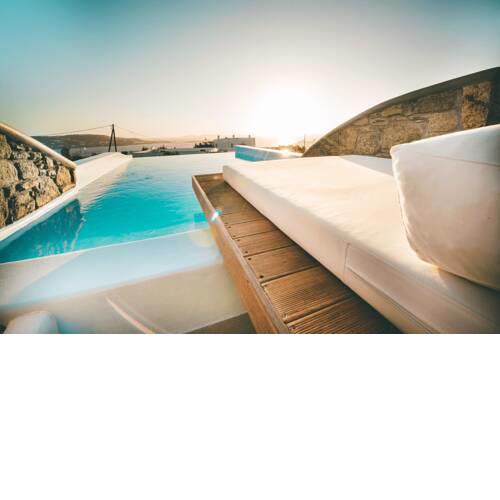 Elegant Mykonos Villa Villa Honeymoon Outdoor Heated Private Pool Jacuzzi Evagelistraki