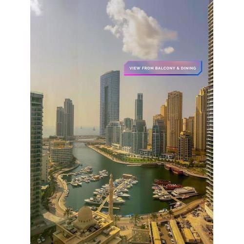 Entire Luxurious 2 BR with Full Marina & Sea View