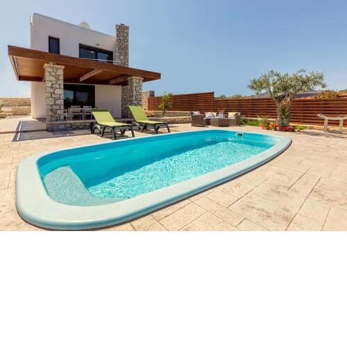 Exclusive Rhodes Villa Sea View Villa Private Pool 2 BDR Lahania