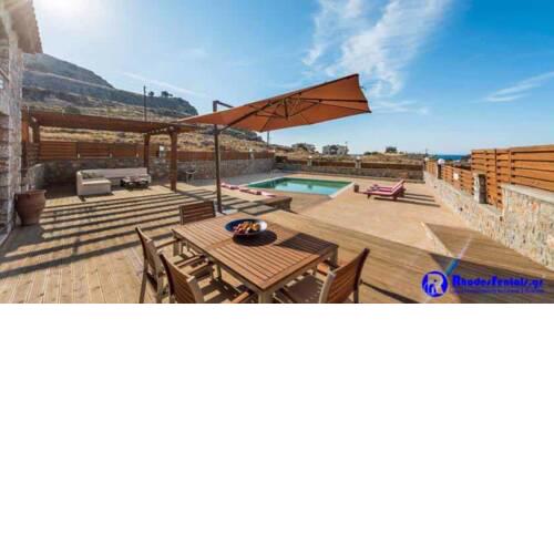 Executive Rhodes 3-Bedroom Villa Villa Seastone Private Pool Sea Views Lindos