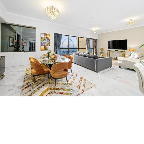 Exquisite 3BR + kids room in JBR w/ Ain Dubai view