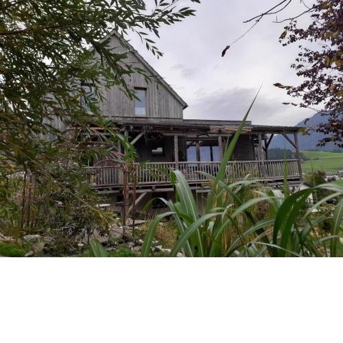 Ferienhaus mit Blick auf den Grimming