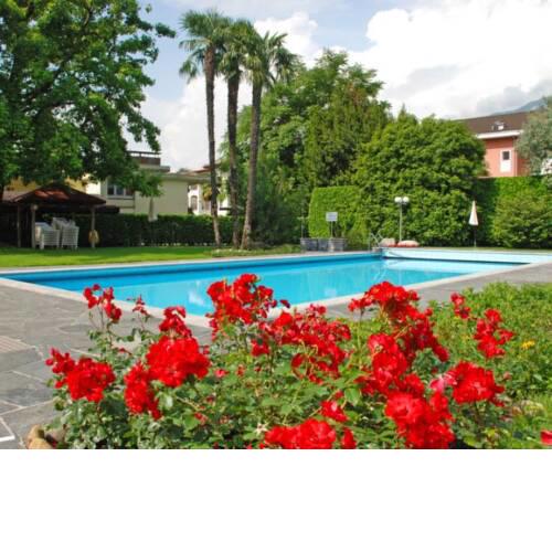 Ferienwohnung mit Garten und Pool in Ascona