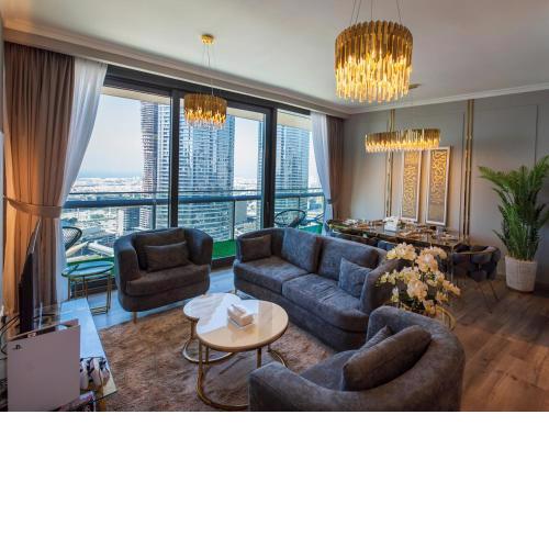FIRST CLASS 2BR with full DUBAI SKYLINE & SEA view