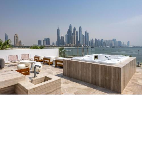 Five Palm Luxury Beach Villa with Private Pool, Panoramic Views, and Jacuzzi