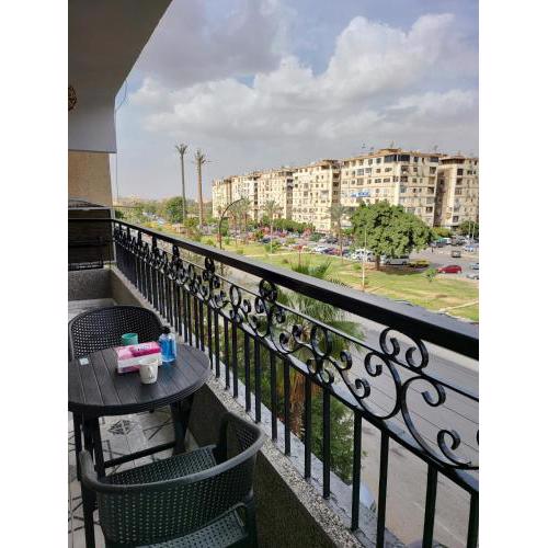 Flat at prime location with wifi and garden view near CAI airport