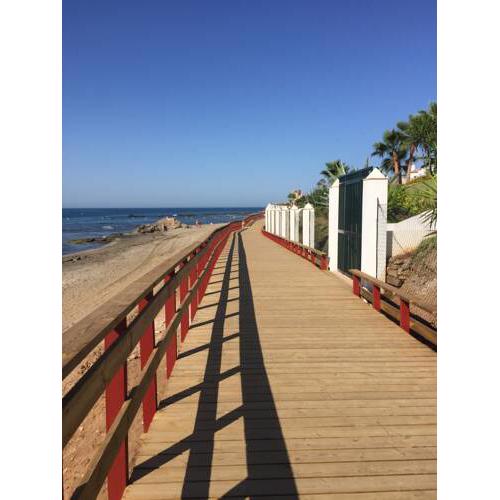 Front line beach bungalow with open sea views located in Mijas Costa Málaga CS105