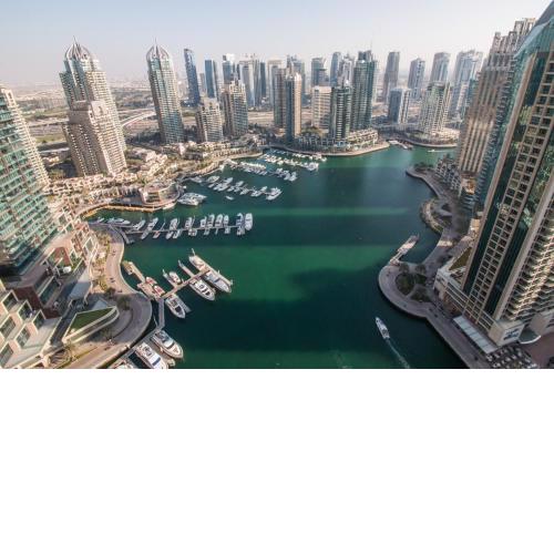 FULL Marina View! Cayan Tower
