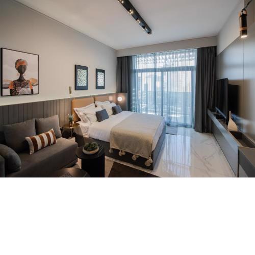 GHH - Studio Apartment with Swimming Pool, Sauna & Gym Access