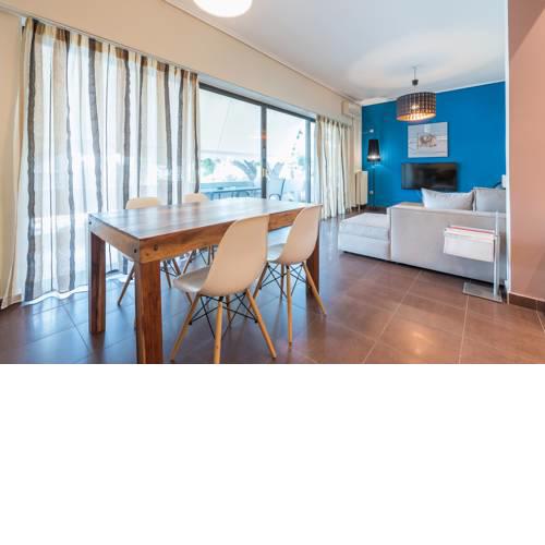 Glass-Walled Designed Apt in Glyfada Center