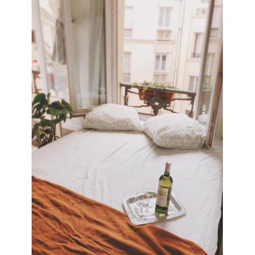 Green cozy studio au cœur de Paris