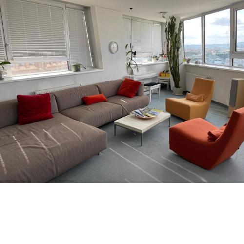 Große Wohnung in Erdberg und Panoramablick