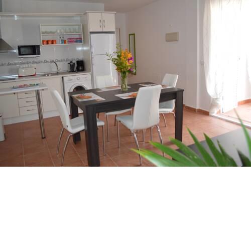 Ground floor apartment with kitchenette, private patio, South facing