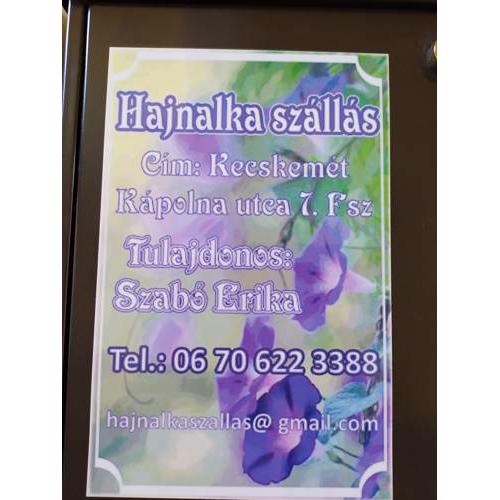 Hajnalka szállás