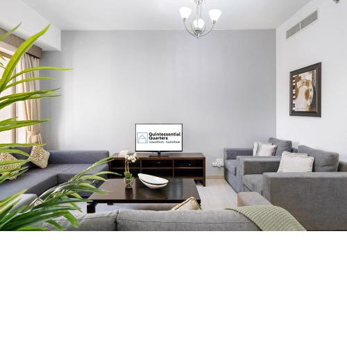 High rise 2BR in JBR w/ Sea View - Walk to Beach