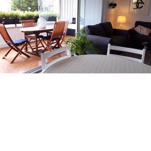 Hondarribia con terraza, parking y jardín