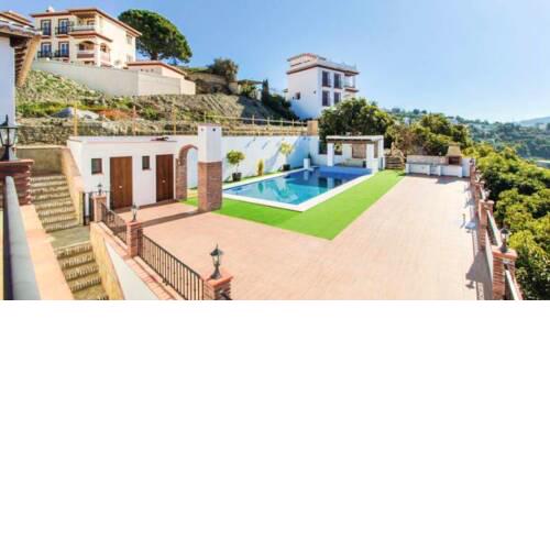 House with 2 bedrooms in Canillas de Albaida with wonderful sea view shared pool terrace 15 km from the beach