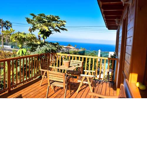 House with 2 bedrooms in Icod de los Vinos with wonderful sea view enclosed garden and WiFi 2 km from the beach