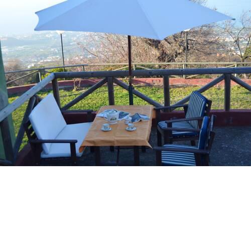House with 2 bedrooms in La Orotava with wonderful sea view and enclosed garden 12 km from the beach