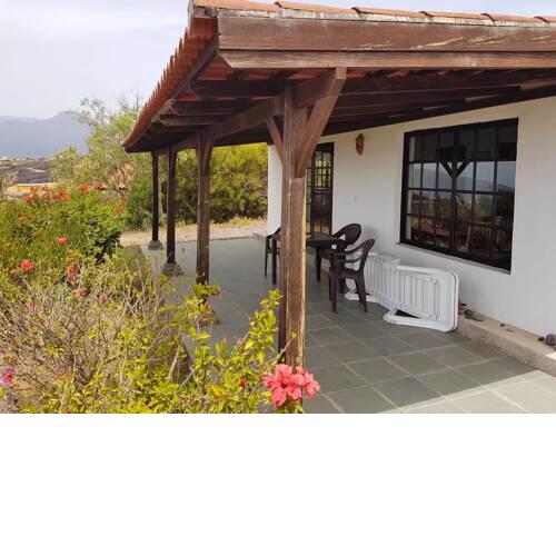 House with 2 bedrooms in Los Llanos with wonderful sea view furnished garden and WiFi 9 km from the beach