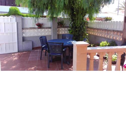 House with 2 bedrooms in Roda de Bera with wonderful sea view and furnished terrace 50 m from the beach