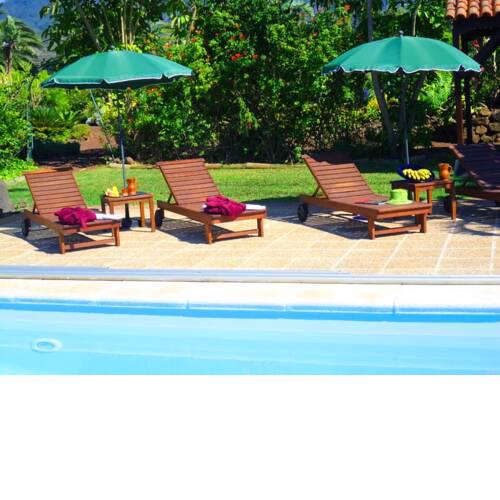House with 2 bedrooms in San Cristobal de La Laguna with wonderful sea view shared pool enclosed garden 3 km from the beach