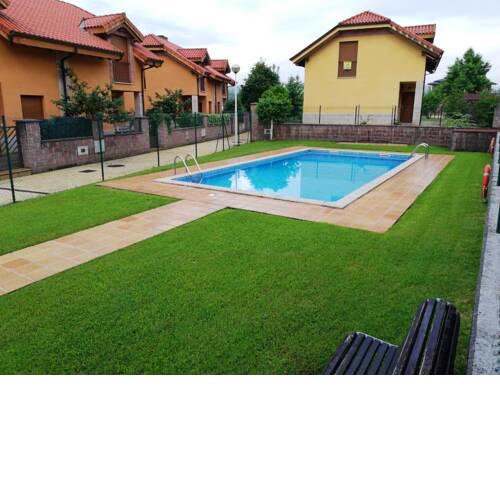 House with 2 bedrooms in Suances with wonderful mountain view shared pool enclosed garden 5 km from the beach