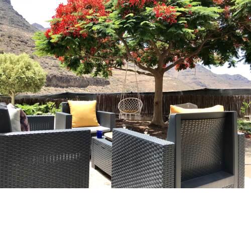 House with 2 bedrooms in Tasartico with wonderful sea view enclosed garden and WiFi 4 km from the beach