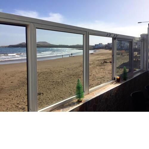 House with 2 bedrooms in Telde with wonderful sea view furnished terrace and WiFi 10 m from the beach