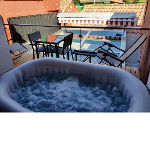 House with 2 bedrooms in Vega de San Mateo with wonderful mountain view and furnished balcony 20 km from the beach