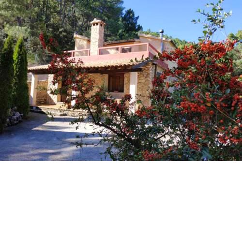 House with 3 bedrooms in Albacete with wonderful mountain view furnished terrace and WiFi 220 km from the beach