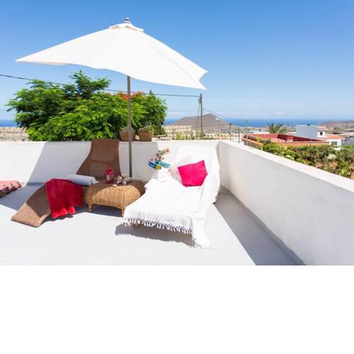 House with 3 bedrooms in Arafo with wonderful sea view and furnished terrace 4 km from the beach