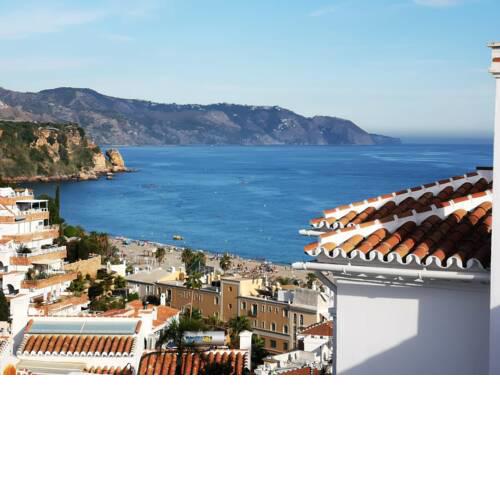 House with 3 bedrooms in Nerja with wonderful sea view furnished terrace and WiFi 500 m from the beach
