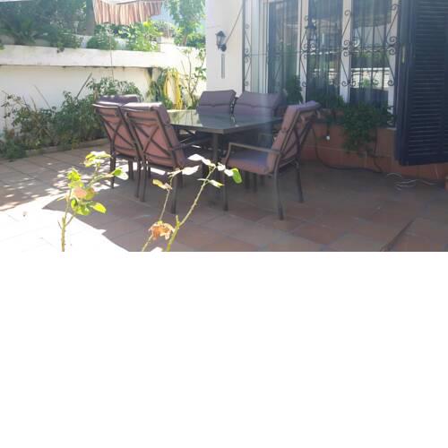 House with 4 bedrooms in Comaruga with wonderful sea view furnished terrace and WiFi 100 m from the beach