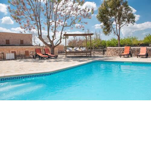 House with 4 bedrooms in Sencelles with wonderful mountain view private pool enclosed garden 30 km from the beach