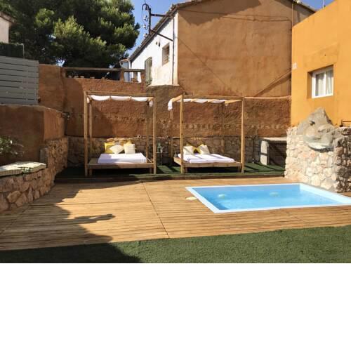 House with 5 bedrooms in Can Trabal with wonderful mountain view private pool enclosed garden 16 km from the beach