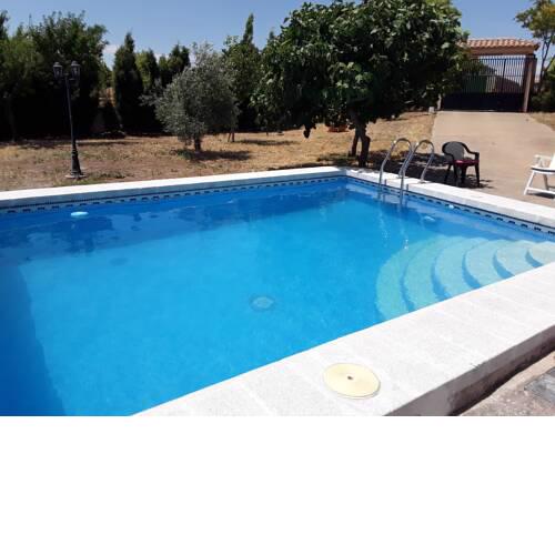 House with 5 bedrooms in Munera with wonderful lake view private pool and enclosed garden